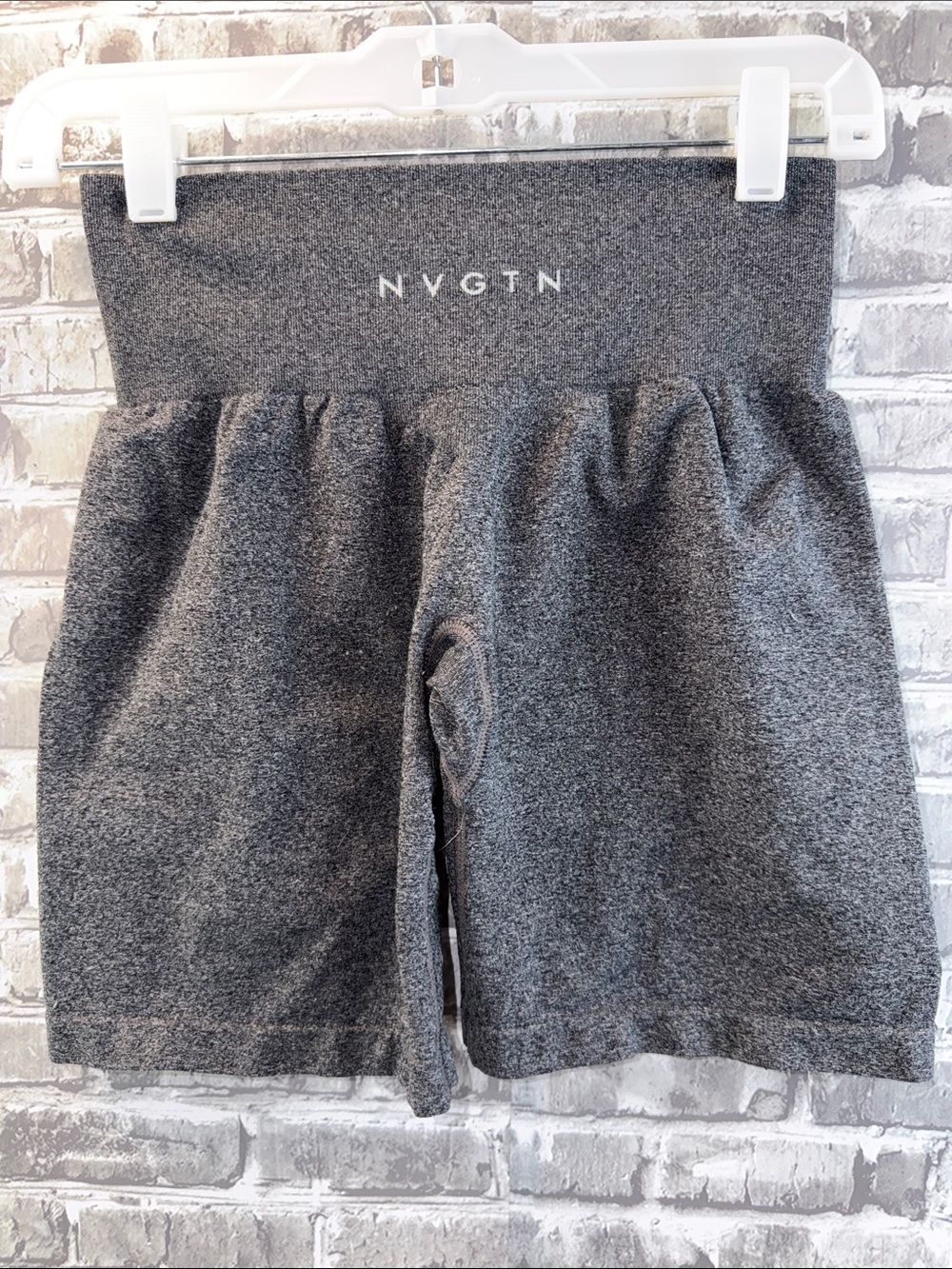 NVGTN High-Waist Women’s Shorts in Charcoal Gray